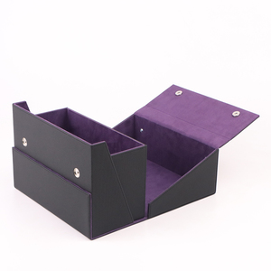 Caja de Almacenamiento Personalizada para Tarjetas Deportivas, Caja de Almacenamiento de Cartas de Juego/<span class=keywords><strong>Magic</strong></span> de Cuero PU Personalizable - Product Image 3