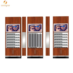 Hiện đại thân thiện với môi Gỗ Kim Loại LED hiển thị quang Kệ tầng tùy chỉnh cửa hàng thiết kế truy cập cho kính mát mua sắm - Product Image 6