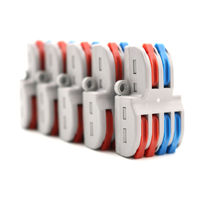 LT-414 4-Pin-Serie Kupfer Versilberte Industrielle Anschlussdose Push-in Kompakt-Spleißhebelklemme für