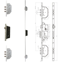 Corps de serrure magnétique de serrure de porte de mortaise de loquet silencieux de prix usine pour le multipoint de porte d'UPVC