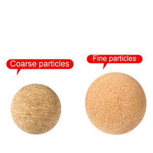 100% 天然木制コルクマッサージボールヨガピラティス用65mm高密度ヨガボールカスタマイズ可能なロゴ付き - Product Image 5