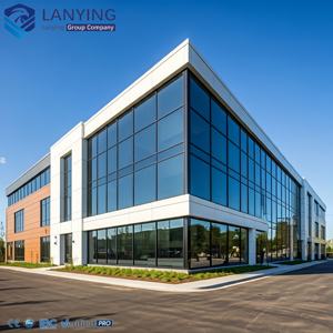 Almacén de Acero Prefabricado Multifuncional Moderno para Almacenamiento <span class=keywords><strong>Temporal</strong></span>, Taller, Supermercado - Product Image 4