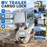 Verrou de porte-bagages pour remorque de camping-car, installation facile, résistant aux intempéries, 2 clés