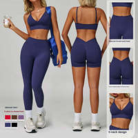 Vêtements de sport en gros : Veste de sport grande taille, vêtements de gym sans couture, leggings et ensembles soutien-gorge de yoga pour femmes