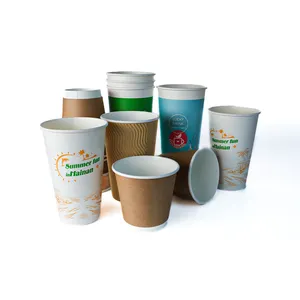 China Grootste Fabrikant Wegwerp Togo Cup Hot Pla Koffie 8Oz Papieren Bekers Met Logo Papieren Koffie