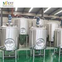 Réservoir de mélange en acier inoxydable MICET 1000L 2000L, cuve de fermentation pour boissons avec mélangeur, réservoir de stockage pour jus, soda et eau avec agitateur
