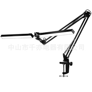 LED Long Arm Desk <b>Lamp</b> Double Head USB Powered Touch Control Metal Shade Reading <b>Study</b> Light - Product Image 5
