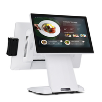 Système de point de vente pliable ultra-fin MatsudaPOS OEM ODM capacitif blanc ST8500 15,6 pouces, matériel commercial modulaire pour les entreprises