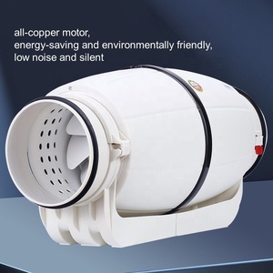 Ventilateur de surpression de conduit d'extraction nouveau boîtier en plastique contrôle d'air 4 "5" 6 "8" ventilateurs d'échappement de tuyau de conduit en ligne réversibles silencieux - Product Image 4