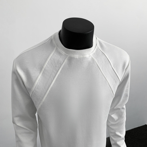 工場で作られたメンズ冬厚手のベースシャツ。厚手の生地が付いた高品質のメンズベースシャツ。暖かく、風に強いスタイル。 - Product Image 6