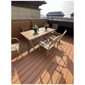 Panchina WPC Contemporanea con Goffratura Liscia, Impermeabile, Ignifuga, Resistente all'Umidità, Decorazione in Legno <span class=keywords><strong>per</strong></span> Palestre Esterne - Product Image 5