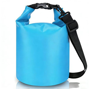 กระเป๋ากันน้ำ 2L 5L 10L 15L 20L 30L PVC สำหรับกิจกรรมกลางแจ้ง ดำน้ำ เดินป่า ตั้งแคมป์ ชายหาด ตกปลา สีพื้น ปรับแต่งได้ - Product Image 3