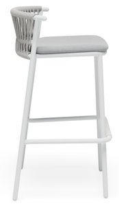 Bộ bàn ghế ngoài trời bằng mây nhôm, ghế quầy bar, bàn và ghế sân vườn, ghế đẩu, đồ nội thất quán bar cho khu nghỉ dưỡng, khách sạn thương mại - Product Image 3