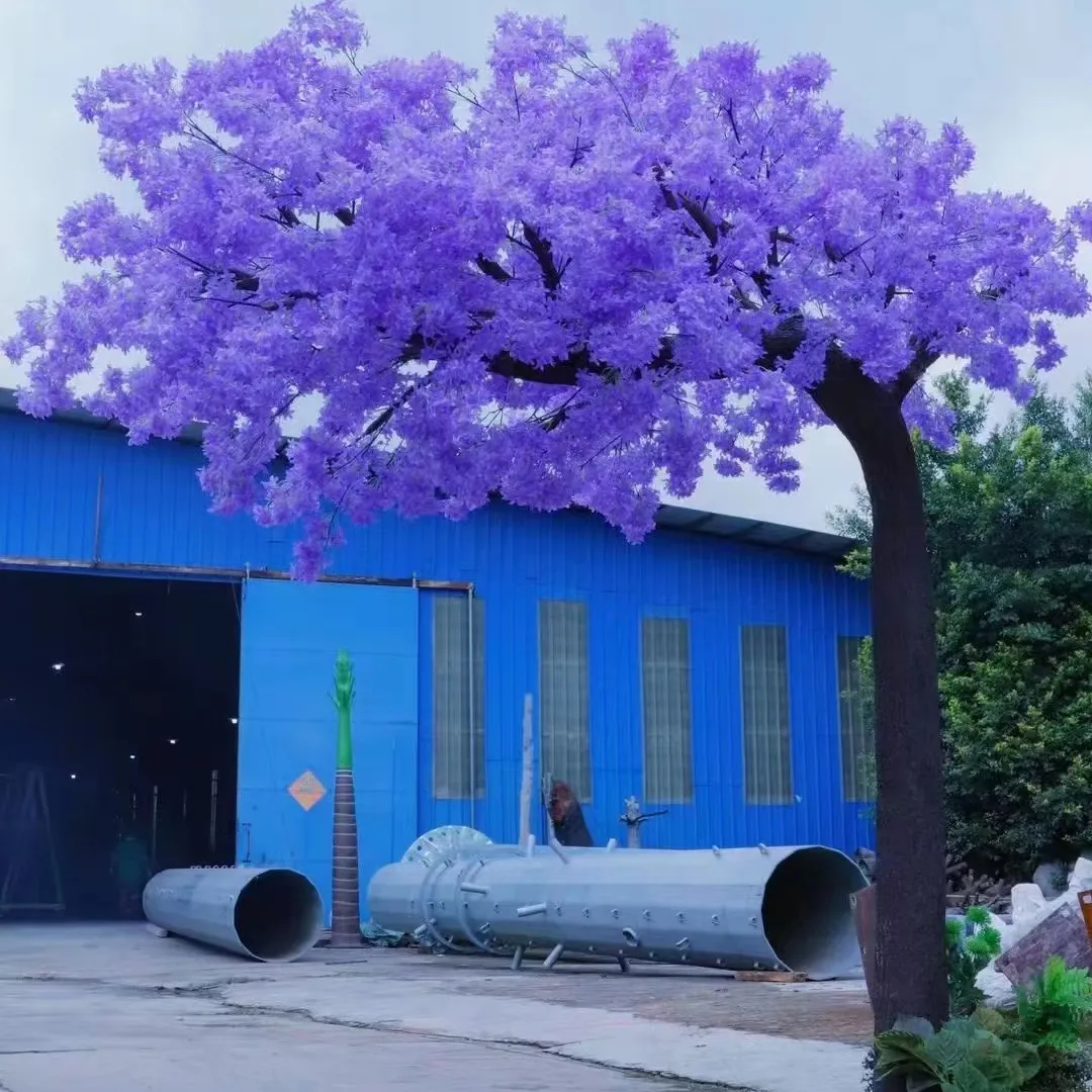 3m High 2.5m Wide Faux Blossom Flower Trees Big Artificial Blue Jacaranda Momosifolia Arches