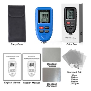 TC100 Azul Espessura Medidor Carro Instrumentos De Medição FE/NFE Pintura Do Carro Tester Paintwork Medidor De Espessura para Carros - Product Image 5