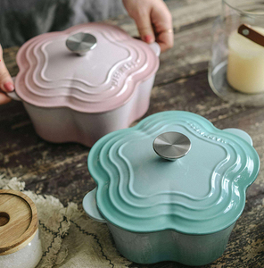 Pentole da cucina di nuovo Design riscaldamento rapido addensare forno olandese casseruola <span class=keywords><strong>smaltata</strong></span> <span class=keywords><strong>in</strong></span> <span class=keywords><strong>ghisa</strong></span> <span class=keywords><strong>pentola</strong></span> bollente - Product Image 5