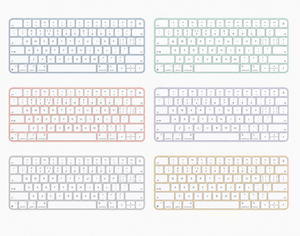 New Magic Keyboard A2450 Full Size 78Keys Optical Keyboard for iMac Macs Keyboard Without TouchID RGB Backlit <b>USB</b> Optical <b>Switch</b> - Product Image 2