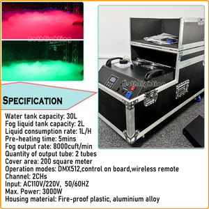 Entrambe le luci di vendita calda 3000W bassa <span class=keywords><strong>acqua</strong></span> nebbia macchina danza sulle nuvole perfetta per eventi di nozze dj palco festa di compleanno - Product Image 5