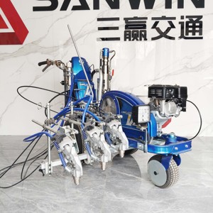 <span class=keywords><strong>Machine</strong></span> de marquage routier à pulvérisation à froid montée sur chariot à poussée manuelle, <span class=keywords><strong>machine</strong></span> de marquage routier sans air - Product Image 5