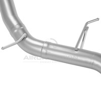 Pot d'échappement Valvetronic arrière central en acier inoxydable épais, ajustement parfait pour Audi A6 A7 C7 2.0T, amélioration haute performance, conception à fixation par boulons.