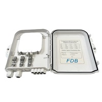 Boîte de distribution de fibre étanche blanche à 8 cœurs Terminal de distribution optique à 24 cœurs SC NP-A-Compatible Equipment pour FTTH