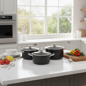 Ensemble de casseroles de cuisine personnalisées avec deux poignées - Product Image 5