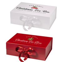 Cajas de regalo vacías personalizadas, bajo MOQ, laminado mate, impresión en relieve, materiales reciclados para el Año Nuevo chino, Navidad