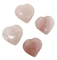 Rose Quartz Puffy Heart, Bulk Crystals, Gemstone, Wholesale
