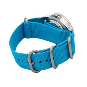 Montre mécanique à logo personnalisé ODM, mouvement NH35A, marque privée, montre-bracelet décontractée pour homme, bleue, avec lunette en cristal trempé K1 - Product Image 4