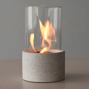 Indoor Outdoor Table Top Fire Pit Bowl Mini Table Smokeless Portable Fireplace Smores Maker Tabletop Bio Ethanol Fireplace