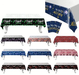 Nappes en PVC personnalisées pour tables rectangulaires, nappes en plastique jetables pour fêtes, anniversaires, mariages - Product Image 1