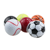 Ballon de pratique de mini-golf personnalisé à motif sportif, diamètre 42,67 mm, pour extérieur