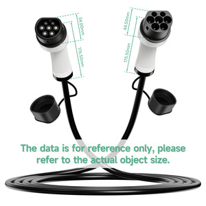 Cable de Carga para Vehículos Portátil de 22KW, Nuevo, Directo de Fábrica E-mingze, Cable de Extensión Trifásico de 32A, Tipo 2 - Product Image 3