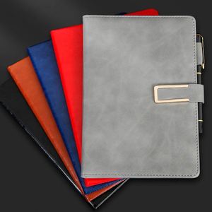 Wholesale Business Style School Learning Magnetic Buckle Paperback Silk Screen Printed Plastic <b>Notepad</b> <b>A5</b> Hardcover Journal - Product Image 3