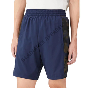Shorts de sport décontractés pour hommes, taille mi-haute, en nylon et élasthanne tissés, avec fermeture éclair, confortables, respirants, extensibles dans les 4 sens, grandes tailles - Product Image 4