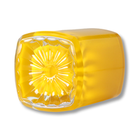 Bouteille de parfum Usine directe Offres Spéciales voiture verre dépoli pompe vaporisateur couleur rectangle carré 50ml jaune 100ml bouteille de parfum