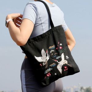 Customization High Quality Clothing Zipper Reusable Cotton Canvas Shopping <b>Tote</b> <b>Bags</b> with Inner Pocket and Zipper - Product Image 4