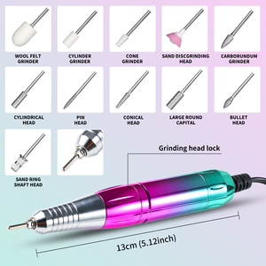 <span class=keywords><strong>Kit</strong></span> Profesional <span class=keywords><strong>de</strong></span> Torno Eléctrico <span class=keywords><strong>para</strong></span> Uñas <span class=keywords><strong>de</strong></span> 40000 RPM con 12 Brocas, Máquina Limadora <span class=keywords><strong>para</strong></span> Uñas Acrílicas, Eliminación <span class=keywords><strong>de</strong></span> Esmalte en Gel y Manicura <span class=keywords><strong>para</strong></span> Salón - Product Image 4