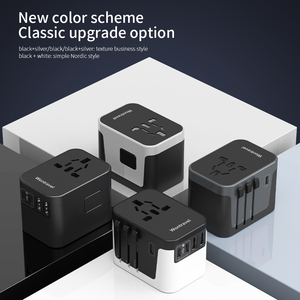 CE Type C Wall Fast <strong>Adapter</strong> EU/AUS/<strong>UK</strong>/US <strong>Plug</strong> with Socket Universal International Travel <strong>Adapter</strong> 6 Outlets 2 USB 3 Type C - Product Image 4
