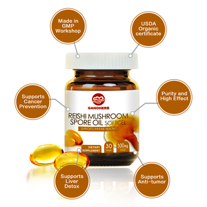 น้ำมันสปอร์เห็ดหลินจือ GANOHERB ออร์แกนิค 100% ได้รับการรับรองมาตรฐาน GMP ISO22000 HALAL KOSHER สารสกัดเห็ดหลินจือขายดี - Product Image 4