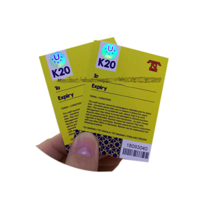 Tickets <span class=keywords><strong>de</strong></span> réduction <span class=keywords><strong>de</strong></span> sécurité avec hologramme imprimé en gravure personnalisée, avec estampage à chaud sur carton duplex/ondulé, emballés - Product Image 2
