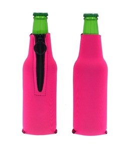 Sac isotherme noir en néoprène pour canettes de bière, manchon de refroidissement pour sublimation, logo personnalisé imprimé, refroidisseur de canettes minces vierge 3,5 mm - Product Image 1