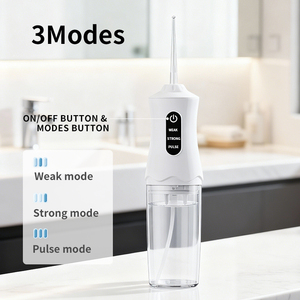Irrigador Bucal Inalámbrico Profesional, 3 Modos, 220 ml, Impermeable, Eléctrico, Recargable por USB, Portátil, para Uso Doméstico - Product Image 3