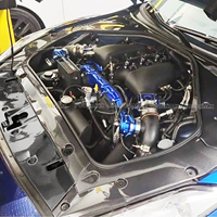 Panneaux de refroidissement en fibre de carbone de qualité supérieure, 7 pièces, pour les compartiments de capot moteur, pour Nissan GTR R35 2007+, kits intérieurs