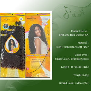 Extensions de cheveux synthétiques tressés haut de gamme très demandées, 6x Deep Wave <span class=keywords><strong>Curly</strong></span> Braiding Hair <span class=keywords><strong>Expression</strong></span> 240g - Product Image 5
