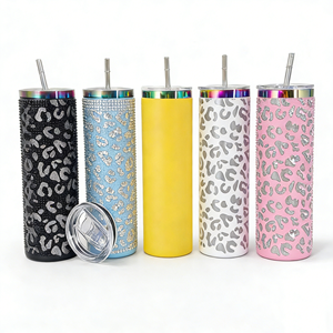 Vaso Térmico Personalizado con Logotipo, 20oz, 30oz, 40oz, con Tapa y Pajita, Grabado Láser, Estampado de Leopardo, Brillo, Purpurina, Camuflaje - Product Image 1