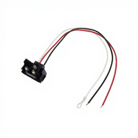 Connecteur adaptateur mâle en alliage de cuivre à trois conducteurs avec boîtier ABS IP44 12V 5A pour clignotant de voiture, feu de direction et feu arrière