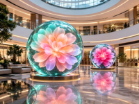 Écran LED flexible d'intérieur P3, écran sphérique, mur vidéo sphérique, panneau modulaire souple couleur pleine, créatif