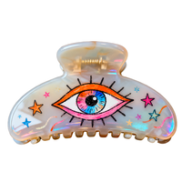Ziteng acétate UV l'oeil du mal élément pince à cheveux Style européen-américain unisexe lumineux Design créatif Festival fête cheveux