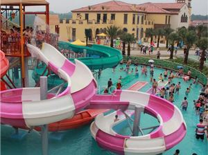 Bán buôn sợi thủy tinh và kim loại xoắn ốc trượt và hồ bơi cạnh tranh ngoài trời và trong nhà trượt nước cho nhà và trường học - Product Image 4